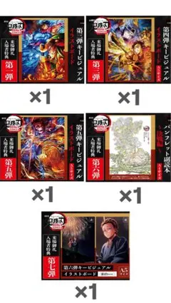 鬼滅の刃 無限城編 特典 キュービジュアルポストカード パンフレット副読本