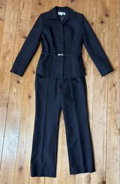 パンツスーツ ウエストベルト付き9号Mサイズ