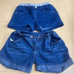 デニムショートパンツ3点セット