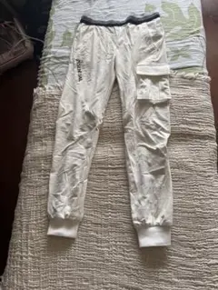 m*u様 ESSENTIAL ホワイト ジョガーパンツ 38