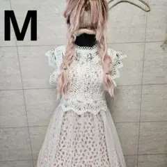 A352 GRL チュールレースワンピースと小花柄マキシワンピ 2点セット M