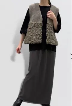 美品　mal. パシオーネ　ファージレ　チャコール　38 2026年最新】パシオーネ passione ファー ジレの人気アイテム - メルカリ