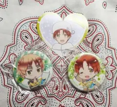 ヘタリア 缶バッジ コースター イタリア イギリス まとめ売り