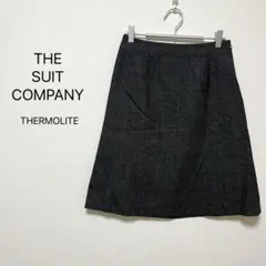 1671【スーツカンパニー】size38 スカート ビジネス サーモライト 秋冬