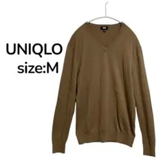 UNIQLO ユニクロ エクストラファインメリノ Vネックセーター M ウール
