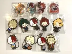 ヒロアカ まとめ売り ラバスト ぴたでふぉめ キーホルダー 出久 爆豪 等13点