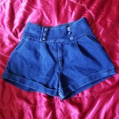 値下げ！ショートパンツ　キュロット　デニム