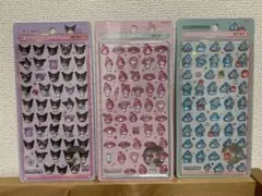クロミ　マイメロディ　ハンギョドン　ボンボンドロップシールミニ3枚セット