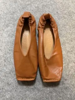 【随時値下げ】ブラウン レザー トゥシューズ
