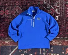 Columbia ハーフジップ フリースジャケット ブルー M