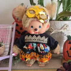 モンチッチ S ハロウィン服 ワンピース Halloween　オレンジゴールド