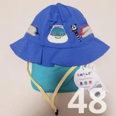 【新品タグ付き】とれたんず　新幹線 日よけ付き帽子　UVカット　保育園のサムネイル