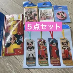 ディズニー　実写　ミートミッキー　ブックマーカー　メモ　チケットケース　バッジ