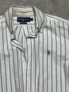 Ralph Lauren 半袖ストライプシャツ M