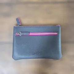 SHIPS ポーチ グレー ピンクのサムネイル