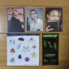 INI 松田迅 A トレカ コンプセット　3枚　アルバム　ステッカー　匿名配送