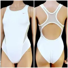 SE4-F32☆M NIKEナイキ スイムウェア 色気メッシュホワイト■☆☆☆