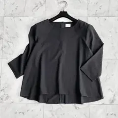 美品　アーバンリサーチ　DOORS ブラウス　7分袖 黒　ブラック　ONE