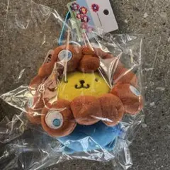 関西万博限定カラー ポムポムプリン ミャクミャクなりきり　カラビナ付ぬいぐるみ