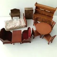 シルバニア　アーバン　家具　まとめ　応接セット　食器棚　ダイニング　ベッド　希少