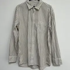 UNIQLO ストライプ 長袖シャツ XL