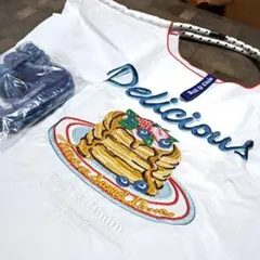 ボールアンドチェーン風　トートバッグ　ホットケーキ　Lサイズ