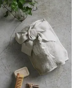 Arte Puraリボンティッシュケース ライトグレー