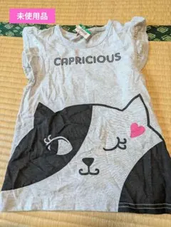 猫Tシャツ 120　ほぼ袖無し