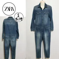 ZARA 未使用 デニムオールインワン つなぎ Sサイズ