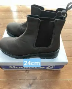 MoonStar24cm★日本製　完全防水　サイドゴアブーツ ブラウン