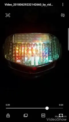 GS400 流れるようなled RGB くるくるテール 流星レインボー - メルカリ