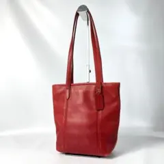 COACH レザー トートバッグ ショルダーバッグ レッド オールドコーチ 赤
