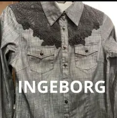 未使用 24SS インゲボルグ INGEBORG 配色 スウェット カメリア セール】 【OUTLET】立体ロゴ刺繍ミニ裏毛スエット （カットソー