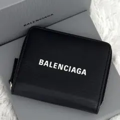 BALENCIAGA バレンシアガ ラウンドファスナー エブリデイ 財布 黒のサムネイル