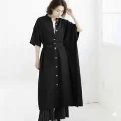 osmosis オズモーシス　アシンメトリー　ロングワンピース　ベージュのサムネイル