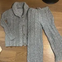 PEACH JOHN グレー ケーブルニット ルームウェアセット