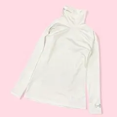 UNDER ARMOUR アンダーアーマー ハイネック 長袖シャツ ホワイト S