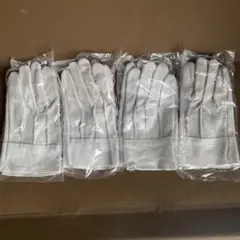 グレー レザー手袋 4双セット