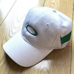メンズ　オールド　オークリー キャップ　メッシュ　帽子　ホワイト　グリーン
