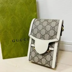 【ほぼ未使用】GUCCI グッチ ショルダーバッグ GG ホースビット 1955