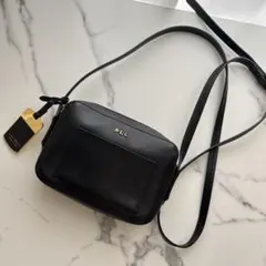 最終値下げ❗️美品　Ralph Laurenラルフローレン　黒　ショルダーバッグ 美品】 ローレンラルフローレン 2way ショルダーバッグ レザー