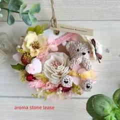 ペア文鳥さんのリース☆羊毛フェルト☆ハンドメイド☆オレガノケント