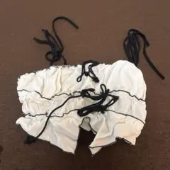 ホワイトフリルトップスキャミソール