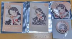 学園アイドルマスター GiGO ミニ ハート缶バッジ フォトカード 倉本千奈