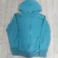 ☆Twomoon☆レア ターコイズ フルジップパーカー 丸胴 脇V