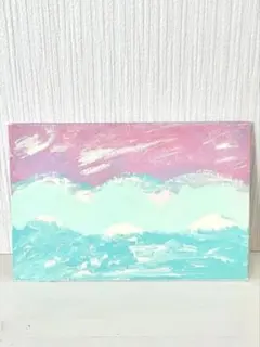 【特別価格】コーラル・ウェーブ 原画/現代アート/抽象画