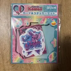 happyくじ スティッチ カード&ステッカーセット