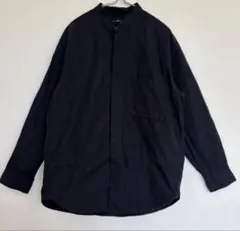 UNIQLO +j オーバーサイズ スタンドカラーシャツ M ブラック