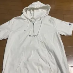 Champion フード付きパーカー Medium ホワイト
