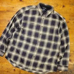 【美品】希少 90's 00's y2k old gap オンブレ ネルシャツ